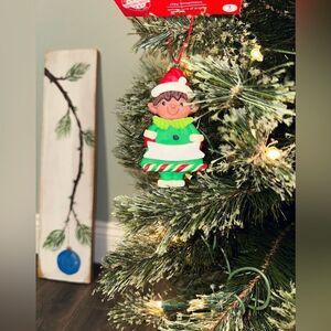 Christmas House Brand New Santa's Elf Clay Ornament (Boy)